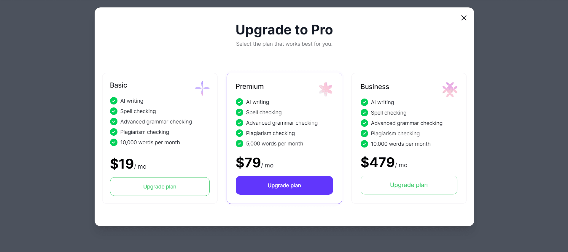Pricing preview